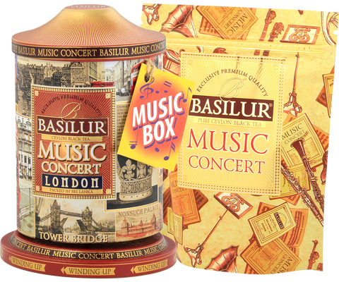 Music Concert Tin Caddy- London - 100g Loose Leaf Black Tea