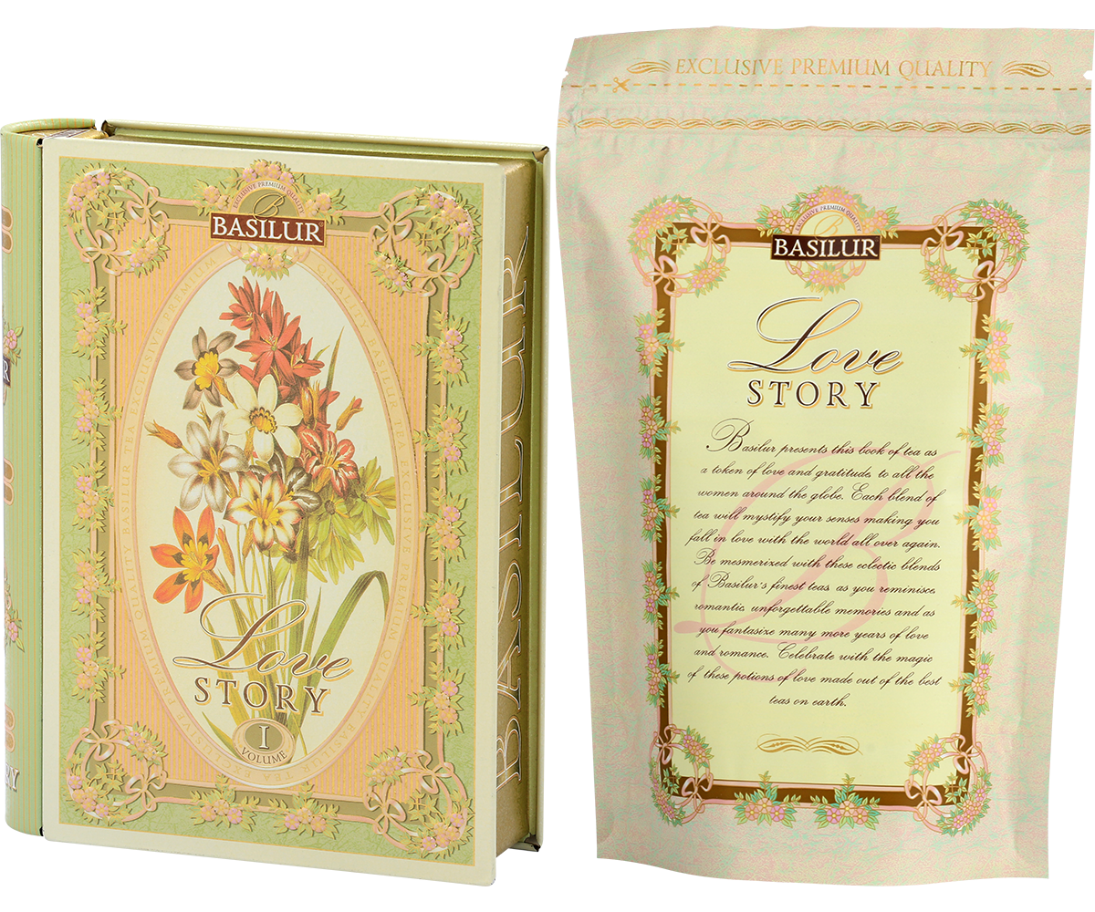 Love Story I - Tea Book - Floral Bergamot Ceylon Green Tea - 100g Loose Leaf