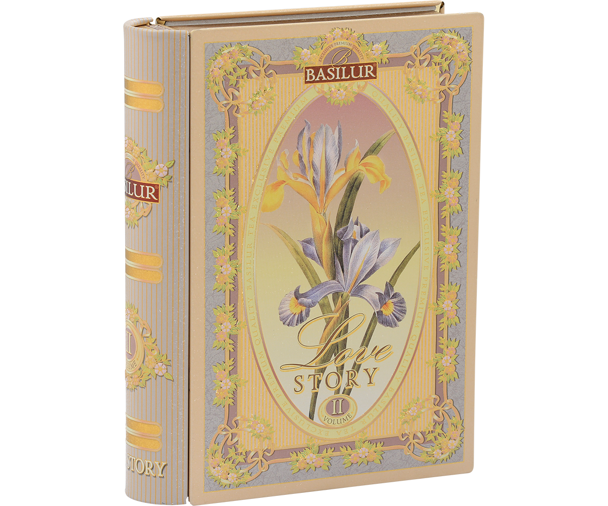 Love Story II - Tea Book - Almond & Rose Black and Green Tea - 100g Loose Leaf