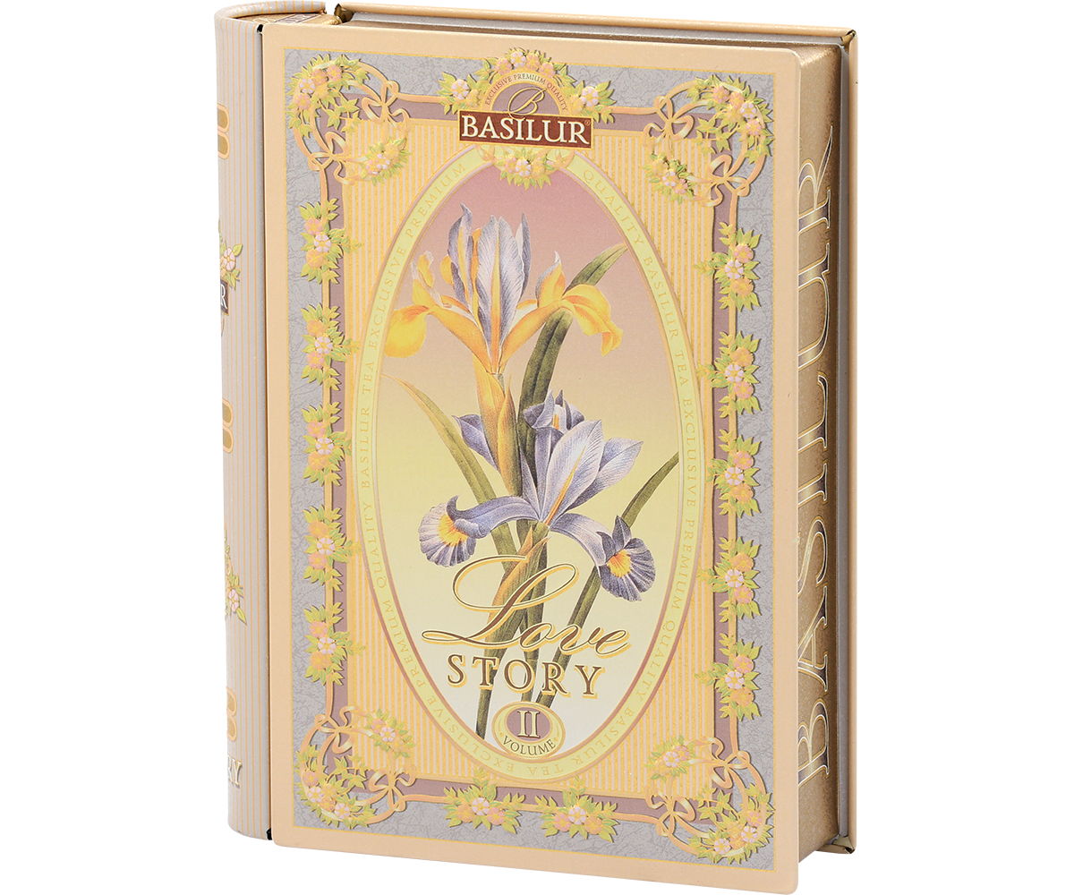 Love Story II - Tea Book - Almond & Rose Black and Green Tea - 100g Loose Leaf