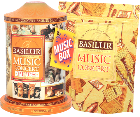 Basilur Music Concert Tin Caddy - Pets - 100g Loose Leaf