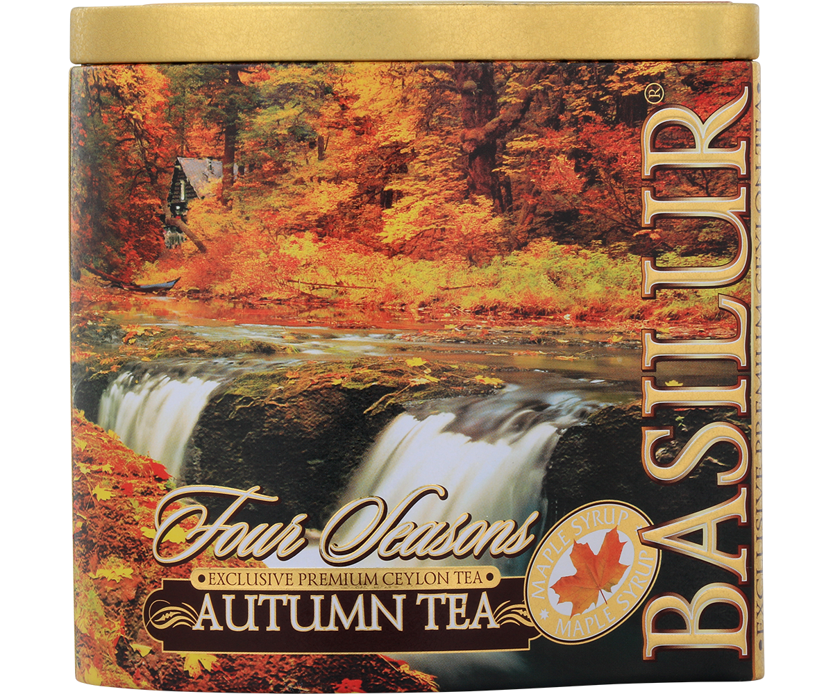 Autumn Tea Tin Caddy - 100g Loose Leaf Black Tea