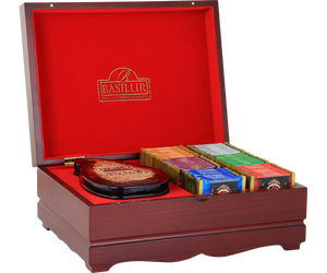 Island of Tea & Assorted 60 Tea Bag Wooden Presenter