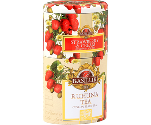 Basilur Two Layer Tea Caddy - Strawberry & Ruhuna