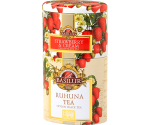 Basilur Two Layer Tea Caddy - Strawberry & Ruhuna
