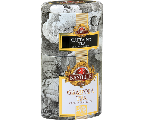 Basilur Two Layer Tea Caddy - Captains Tea & Gampola