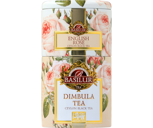Basilur Two Layer Caddy - English Rose & Dimbula