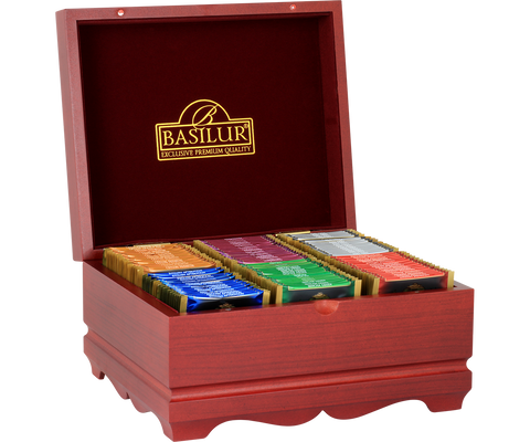 Handmade Gift Box - Basilur Assortment - 60 Enveloped Tea Bags - 6 Flavours