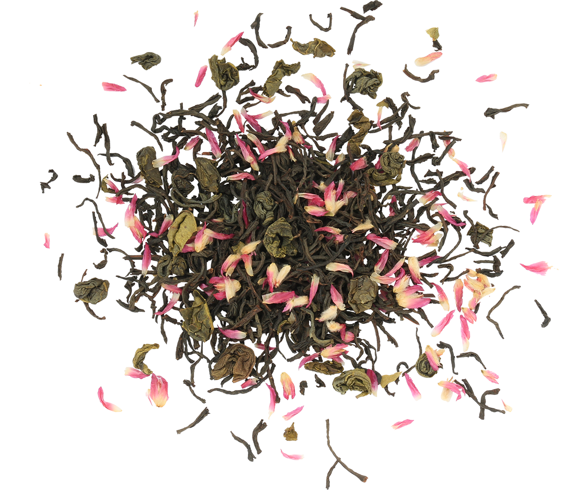 Love Story II - Tea Book - Almond & Rose Black and Green Tea - 100g Loose Leaf