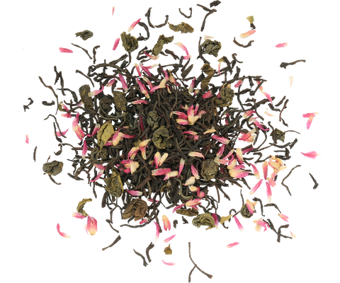 Love Story II - Tea Book - Almond & Rose Black and Green Tea - 100g Loose Leaf